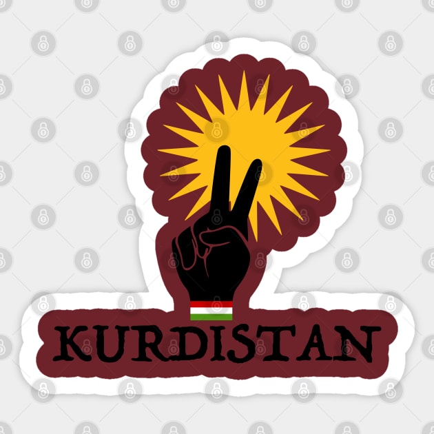 Kurdistan Sticker by bumblethebee